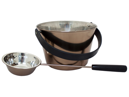 3638: Anodized Smoky Steel Bucket (1 gal.)